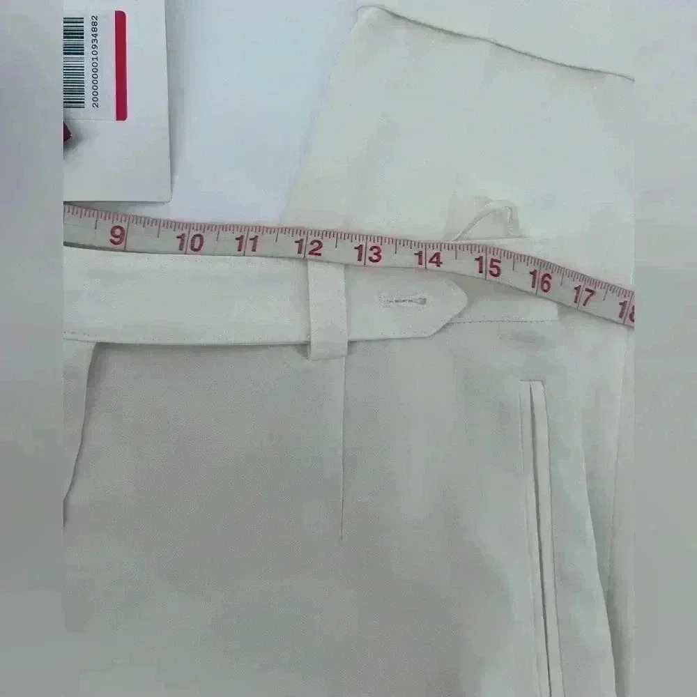NWT Loro Piana trousers in off white size 44 made in Italy US 10 Missing Buttons - Picture 13 of 14